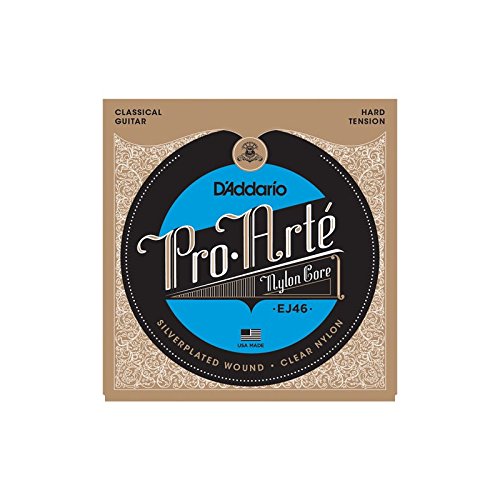 D'Addario EJ46 Pro-Arte Silver-Plated Classical Guitar Strings - Hard Tension 