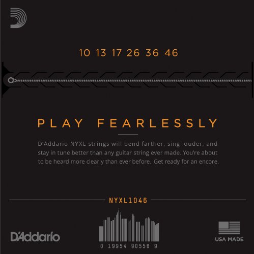 D'Addario NYXL1046 NYXL Electric Guitar Strings 10-46