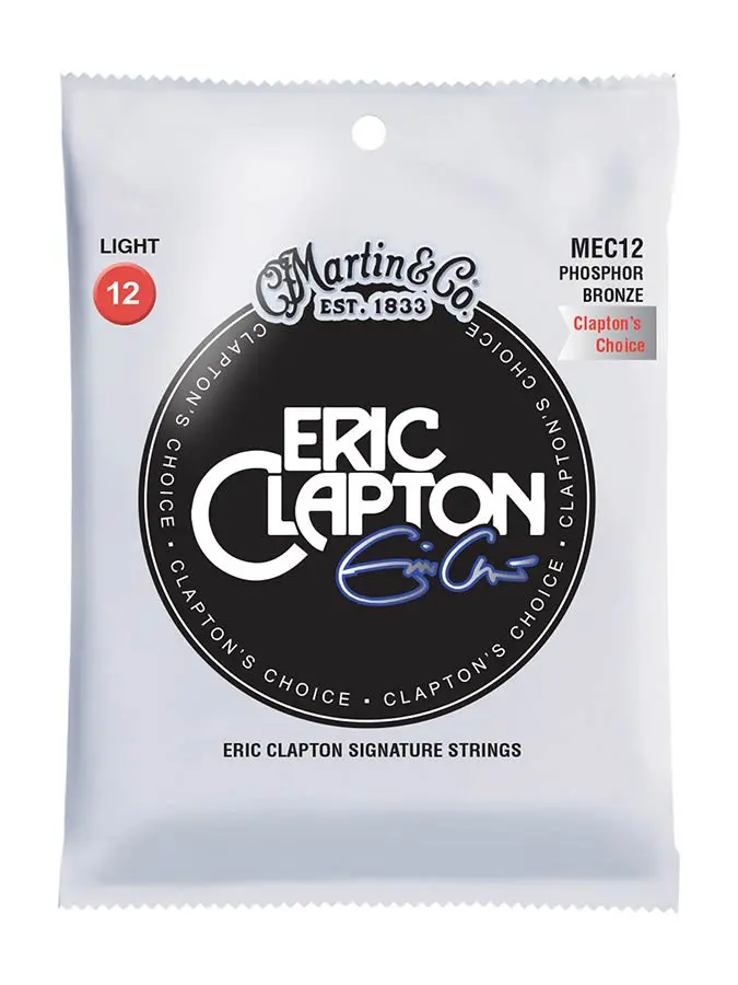 Martin MEC12 Martin Signature Series string set 92/8 phosphor bronze, Eric Clapton, light, 012-016-025-032-042-054