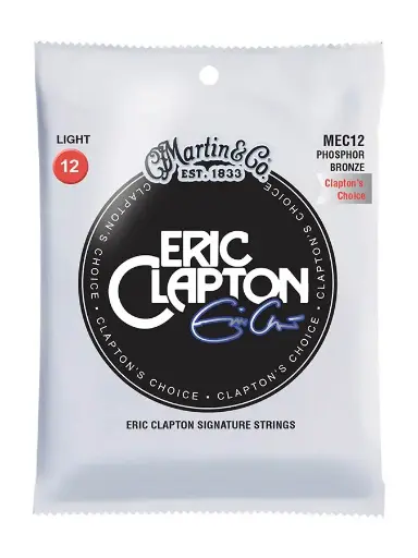 Martin MEC12 Martin Signature Series string set 92/8 phosphor bronze, Eric Clapton, light, 012-016-025-032-042-054
